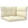 vidaXL 3-Seater Garden Sofa with Cream Cushions Solid Pinewood