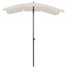 vidaXL Garden Parasol with Pole 200x130 cm Sand