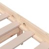 vidaXL Bed Frame without Mattress Solid Wood 135x190 cm Double Double