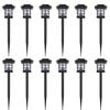 vidaXL Garden Light | Black | Plastic | Standard | Solar | Solar Garden Light