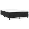 vidaXL Box Spring Bed Frame Black Queen Velvet