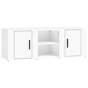 vidaXL TV Cabinet White 100x31.5x35 cm Engineered Wood