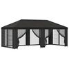 vidaXL Garden Gazebo with Sidewalls 6 x 3 m Anthracite