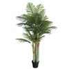 vidaXL Artificial Palm Tree with 3 Trunks Green 180 cm PP