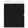 vidaXL Sink Cabinet with Built-in Basin Black Engineered Wood