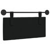 vidaXL Hanging Headboard Wall-mounted Black 100 x 55 x 7 cm Velvet