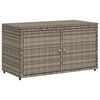 vidaXL Garden Storage Cabinet Grey 110x55x60,5 cm Poly Rattan