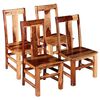vidaXL Dining Chairs 4 pcs Solid Wood