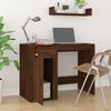 vidaXL Desk Brown Oak 100x49x75 cm Engineered Wood
