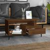 vidaXL Coffee Table Brown Oak 90x49x45 cm Engineered Wood