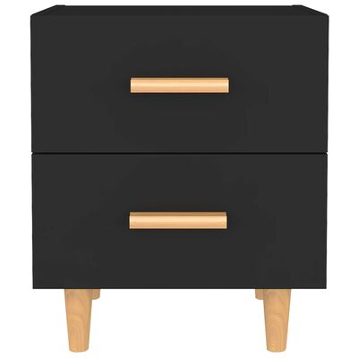 vidaXL Bed Cabinet Black 40x35x47.5 cm