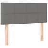 vidaXL LED Headboard Dark Grey 100 cm Fabric