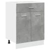 vidaXL Drawer Bottom Cabinet "Lyon" Concrete Grey 60x46x81.5 cm