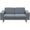 vidaXL 2-Seater Sofa Fabric Light Grey
