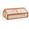 vidaXL Greenhouse 120x80x50 cm Firwood