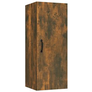 vidaXL Hanging Wall Cabinet Smoked Oak 34.5x34x90 cm Engineered Wood