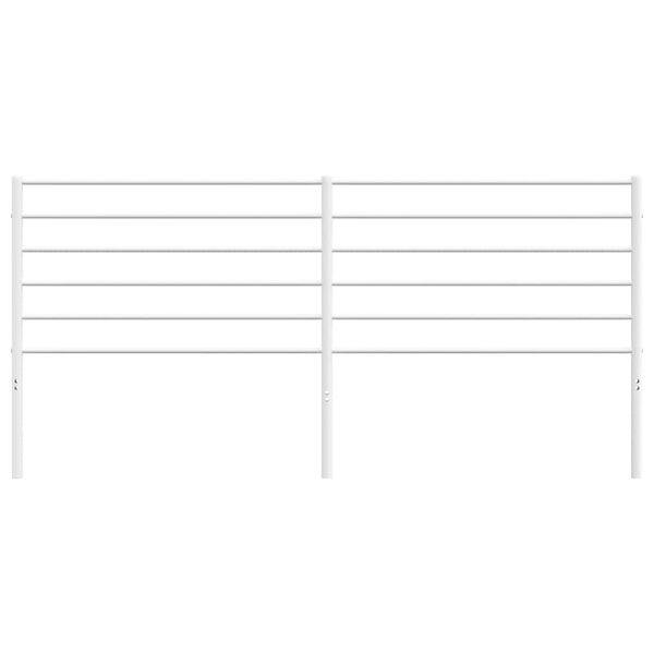 vidaXL Metal Headboard White 180 cm