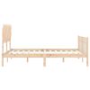 vidaXL Bed Frame without Mattress King Size Solid Wood Pine
