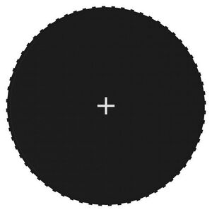 vidaXL Jumping Mat | Black | 280g/㎡ polypropylene | Made for 12-foot trampolines
