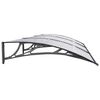 vidaXL Door Canopy Black 300x100 cm Polycarbonate
