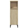 vidaXL Bathroom Cabinet Sonoma Oak 30x30x100 cm Engineered Wood