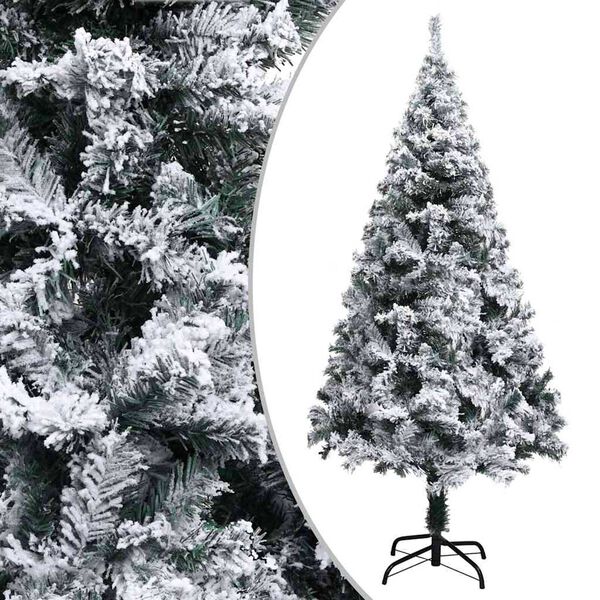 vidaXL Artificial Pre-lit Christmas Tree with Ball Set Green 150 cm PVC