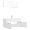 vidaXL Bathroom Furniture Set White Engineered Wood