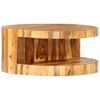 vidaXL Coffee Table | Natural | Solid Sheesham Wood | 65cm dia | Coffee Table