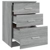vidaXL Bed Cabinet Grey Sonoma 40x40x63 cm Engineered Wood