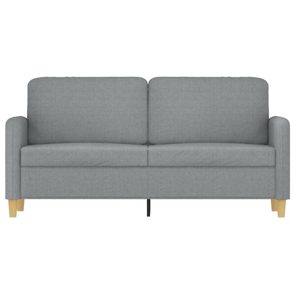 vidaXL 2-Seater Sofa Light Grey 140 cm Fabric
