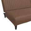 vidaXL 2-Seater Sofa Bed Brown Faux Leather