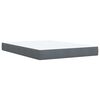 vidaXL Box Spring Bed with Mattress Dark Grey Double Velvet