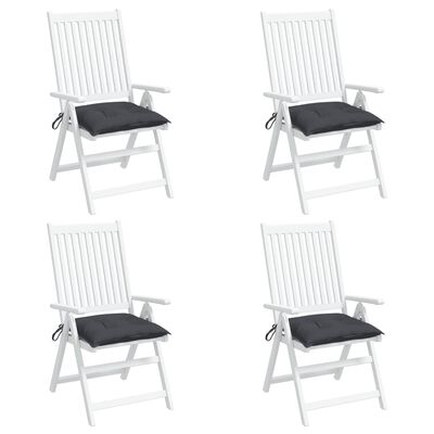 vidaXL Chair Cushions 4 pcs Anthracite 50x50x7 cm Oxford Fabric