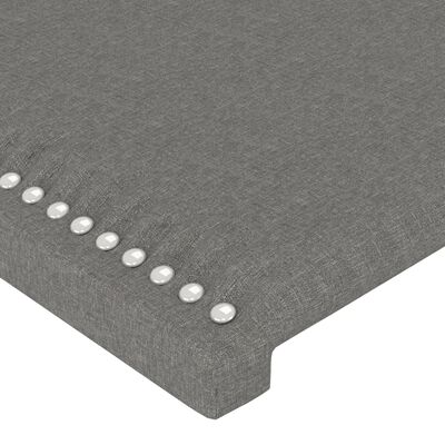 vidaXL Headboards 2 pcs Dark Grey 80x5x78/88 cm Fabric