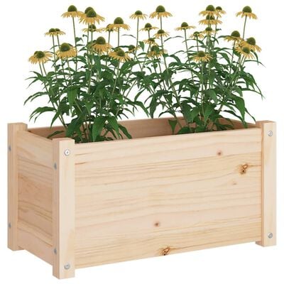 vidaXL Garden Planter 60x31x31 cm Solid Pinewood