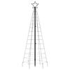 vidaXL LED Christmas Tree with Spikes 220 LEDs Warm White 180 cm