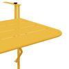 vidaXL Hanging Balcony Table Mustard 60 x 39 x 65 cm Steel