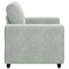 vidaXL Sofa Chair Light Grey 100x78x80 cm Velvet