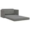 vidaXL Sofa Bed 110cm Dark Grey Velvet