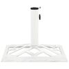 vidaXL Umbrella Base White 44x44x31 cm Cast Iron