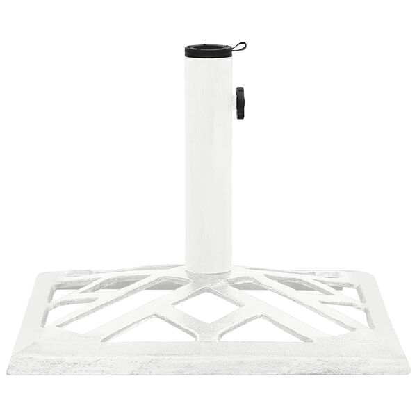 vidaXL Umbrella Base White 44x44x31 cm Cast Iron