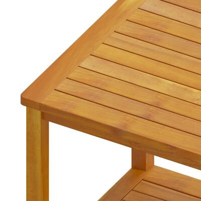 vidaXL Side Table Solid Acacia Wood 45x45x45 cm