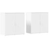 vidaXL Sideboards 2 pcs White 79x38x80 cm Engineered Wood