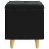 vidaXL Storage Ottoman with Cushion Black 40 x 40 x 45 cm Velvet