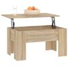 vidaXL Coffee Table Sonoma Oak 79x49x41 cm Engineered Wood