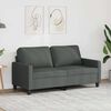 vidaXL 2-Seater Sofa Dark Grey 140 cm Fabric