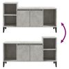 vidaXL TV Cabinet Concrete Grey 100x35x55 cm Engineered Wood