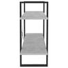 vidaXL 2-Tier Book Cabinet Concrete Grey 100x30x70 cm Engineered Wood