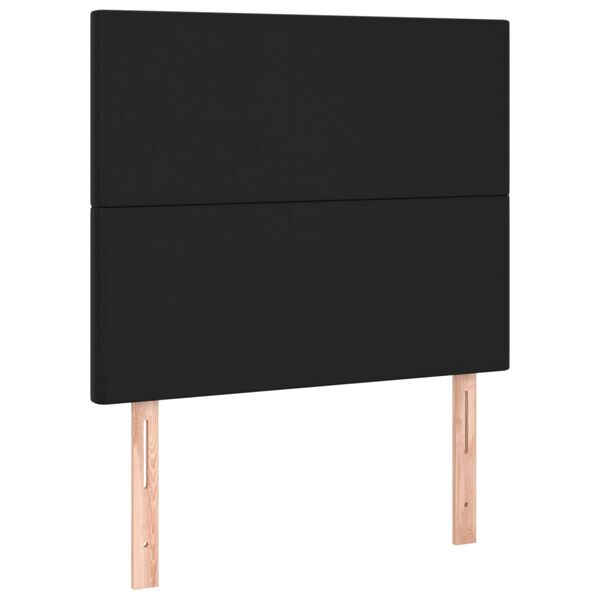 vidaXL Headboard Black 80x5x118/128 cm Faux Leather