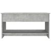 vidaXL Coffee Table Concrete Grey 102x50x52,5 cm Engineered Wood